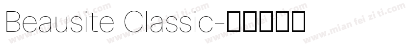 Beausite Classic字体转换